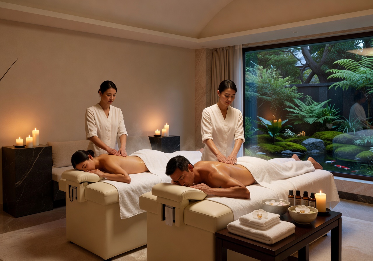 Couples spa package private treatment