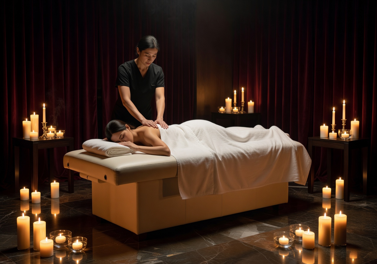 VIP massage experience candle lit
